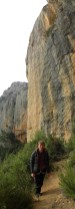 In front of Kamaleon - amazing 50m long 7c in Montsant